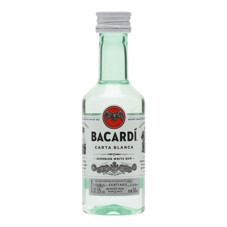 RUM BACARDI CARTA BLANCA MIGNON 5CL (60 pz)
